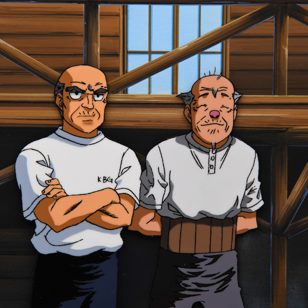 Hajime no Ippo Makunouchi Ippo and trainers original animation production art