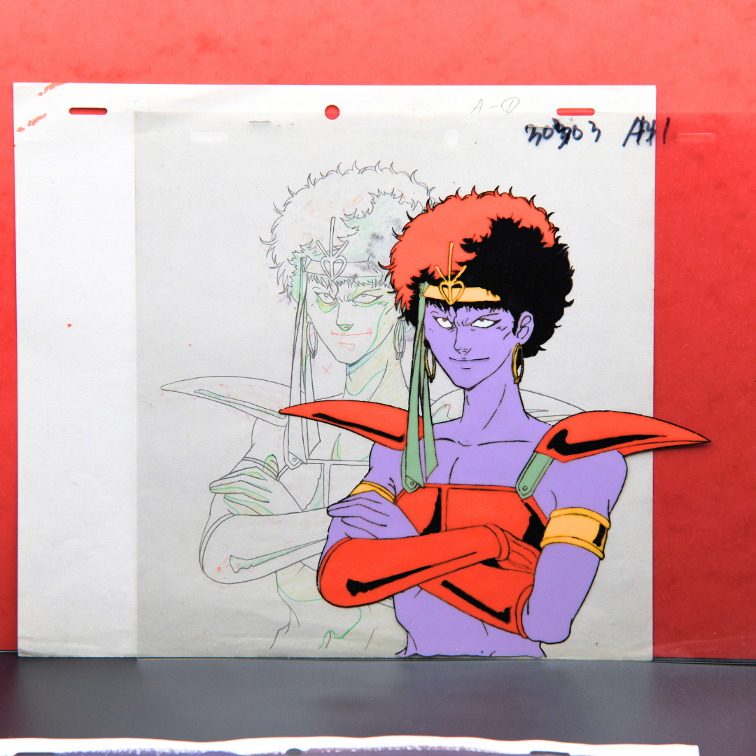 Shurato: The Legend of the Heavenly Sphere – Kubilah Katei, Arms Crossed – original animation production artwork – detail 5