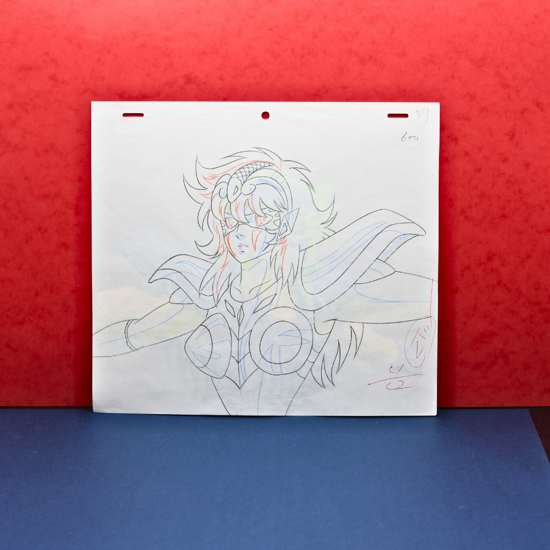 Saint Seiya – Shaina, Ophiuchus – original animation production artwork – detail 5