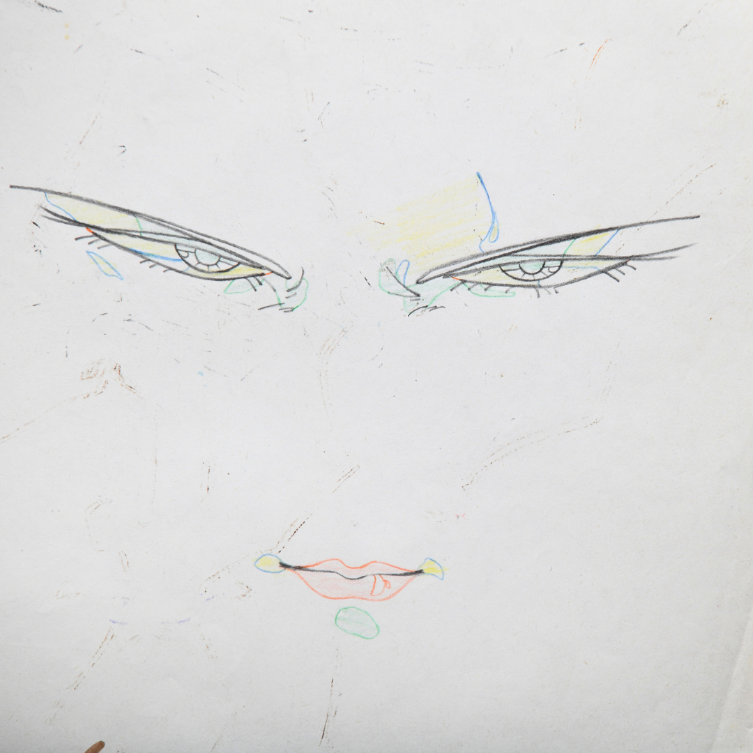 Sonic Soldier Borgman – Valion Portrait – original animation production artwork – detail 5