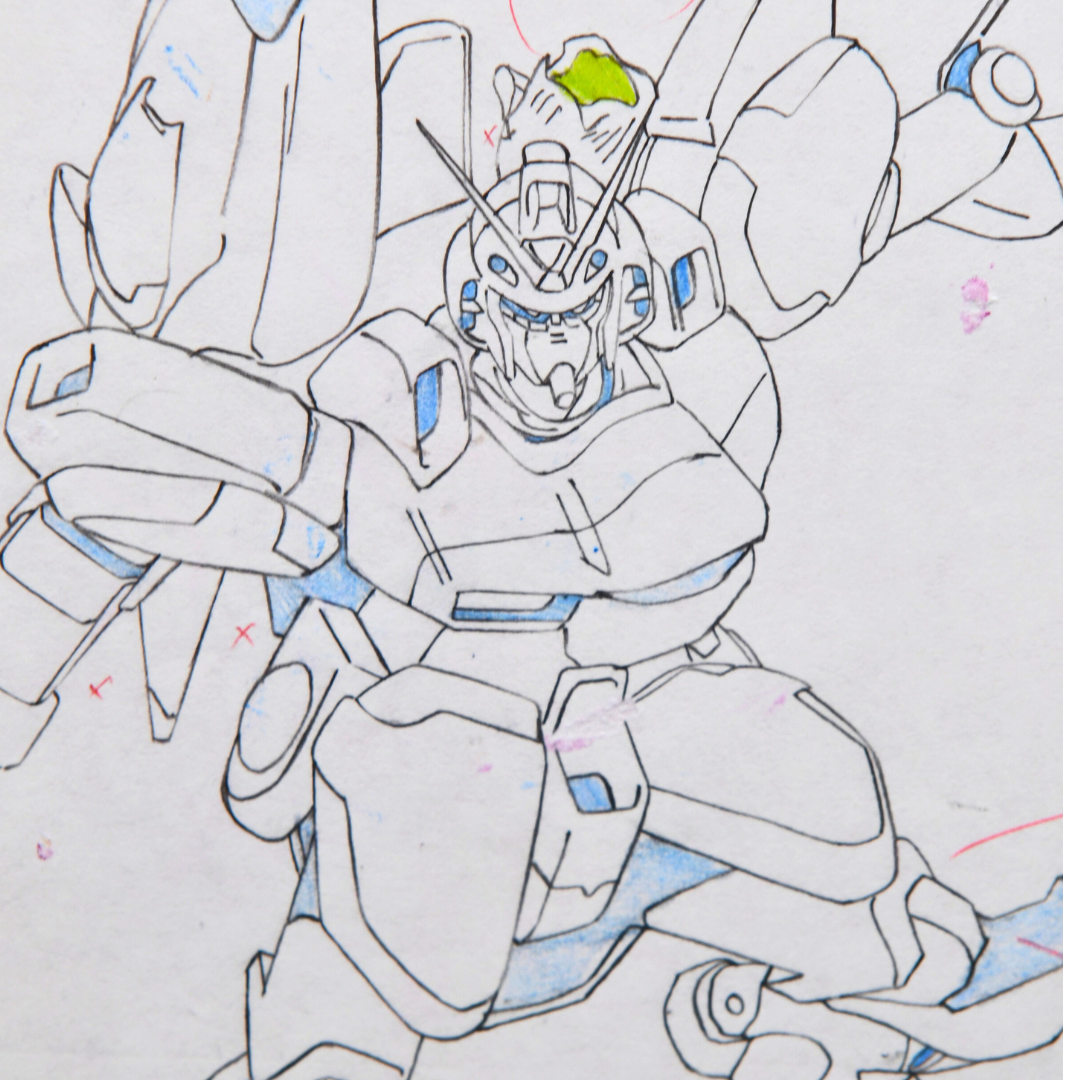 Mobile Suit Gundam – Gundam Mecha – original animation production artwork – detail 4