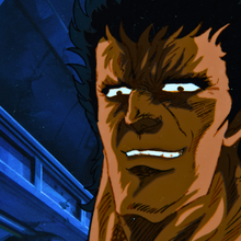 Load image into Gallery viewer, Fist of the North Star - Raoh Devilish Smile - Original Animation Cel and Douga with Original Background