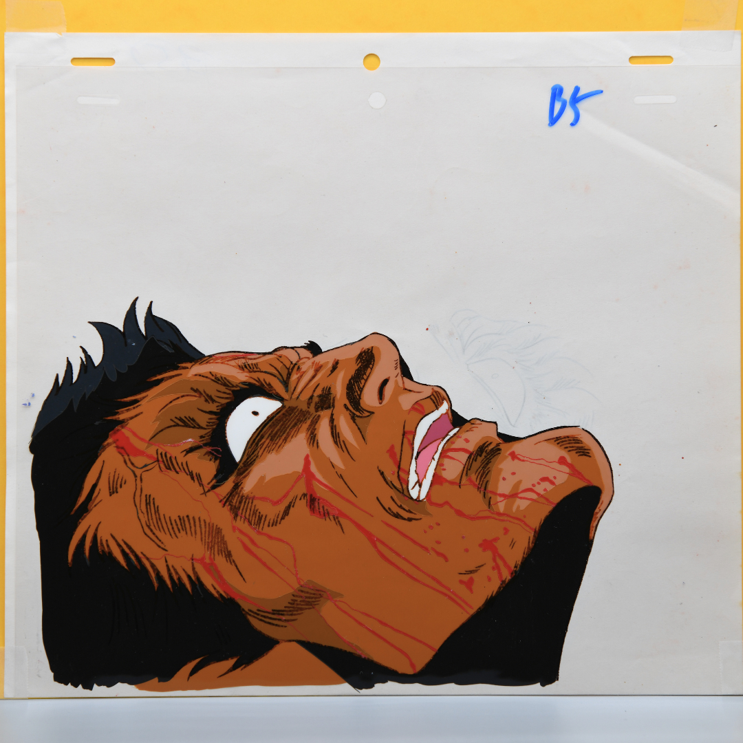 Fist of the North Star (Hokuto no Ken) – Raoh Suffering – original animation production artwork – detail 3