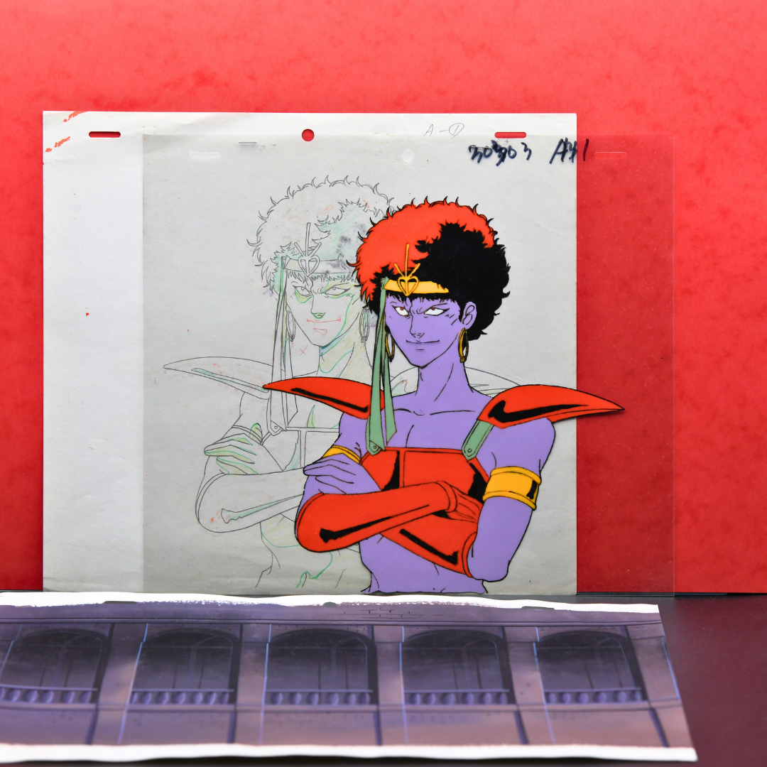 Shurato: The Legend of the Heavenly Sphere – Kubilah Katei, Arms Crossed – original animation production artwork – detail 6