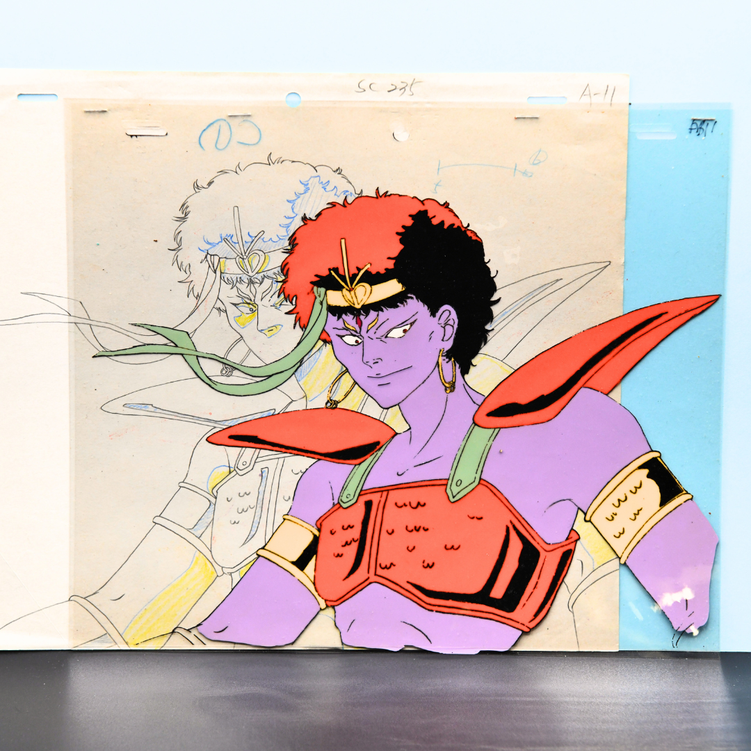 Shurato: The Legend of the Heavenly Sphere – Kubilah Katei Portrait – original animation production artwork – detail 5