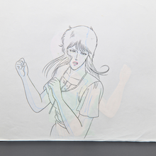 Load image into Gallery viewer, Fist of the North Star - Airi in distress- Original Animation Cel and Douga (Attached)