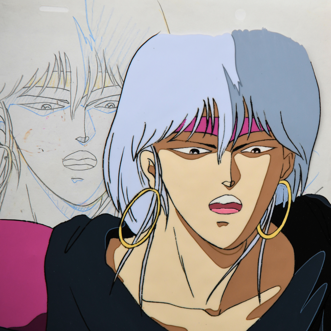 Shurato: The Legend of the Heavenly Sphere – Gai Kuroki Surprised – original animation production artwork