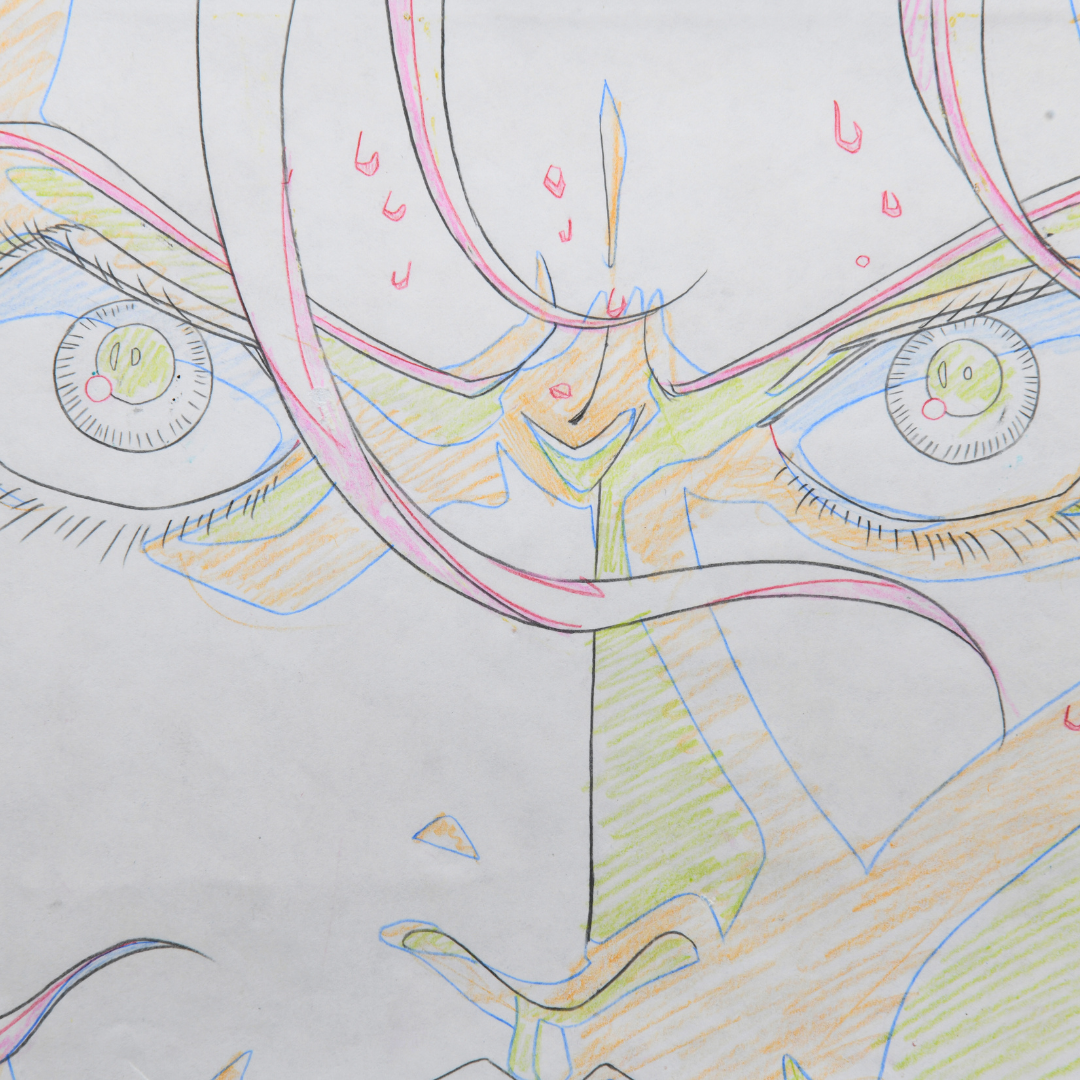 Black Jack: The Movie (1996) – Jo Carol Brane Close-Up – original animation production artwork – detail 5