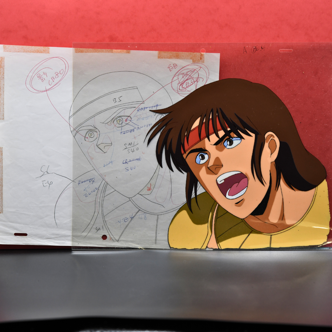 Shurato: The Legend of the Heavenly Sphere – Hyuga Yelling – original animation production artwork – detail 6