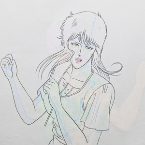 Fist of the North Star - Airi in distress- Original Animation Cel and Douga (Attached)