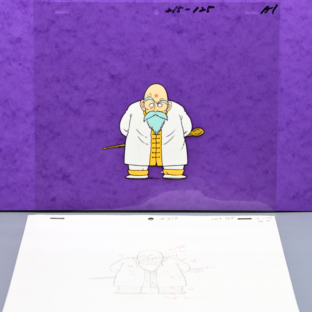 Dr. Slump – “God” Character – original animation production artwork – detail 4