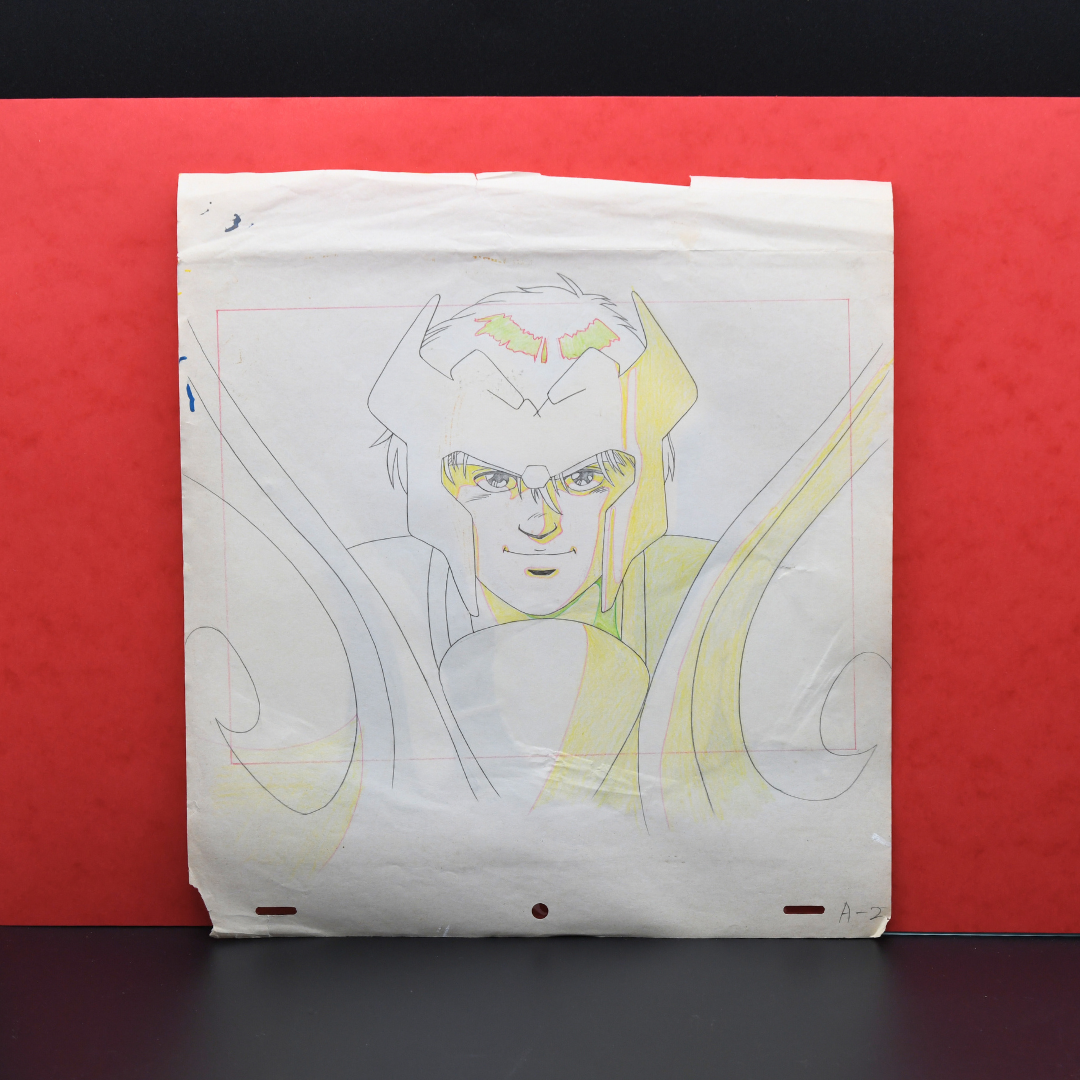 Shurato: The Legend of the Heavenly Sphere – Shurato Hidaka Smiling with Confidence – original animation production artwork – detail 6