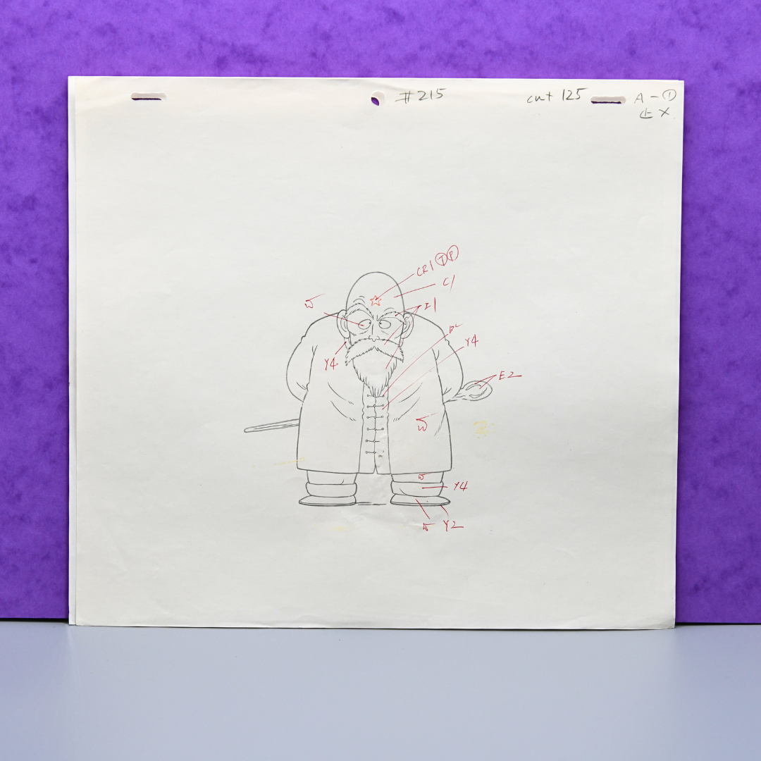 Dr. Slump – “God” Character – original animation production artwork – detail 5