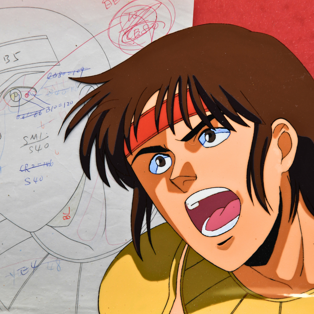 Shurato: The Legend of the Heavenly Sphere – Hyuga Yelling – original animation production artwork – detail 7