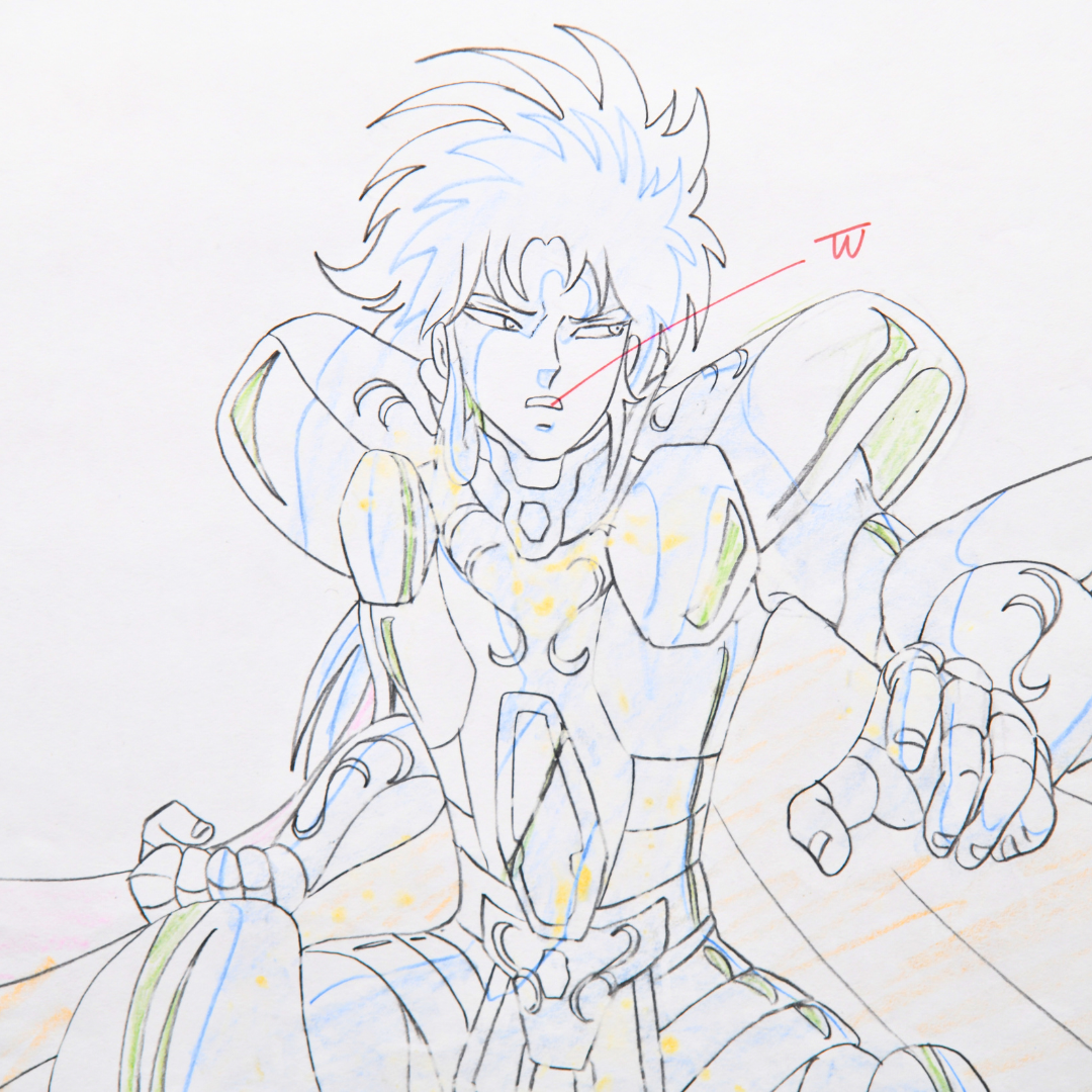 Saint Seiya – Saga, Gemini Saint – original animation production artwork – detail 7