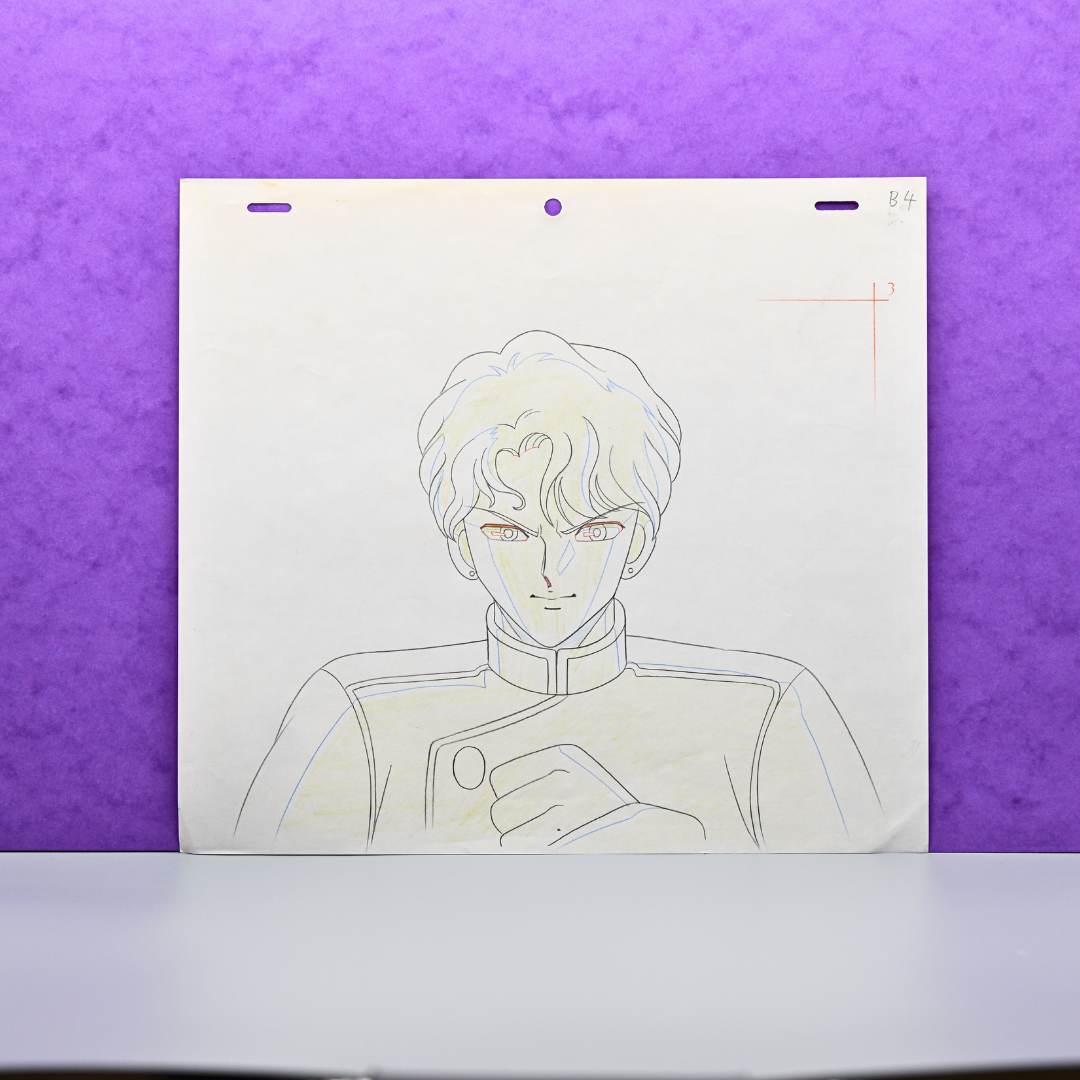 Sailor Moon – King Jadeite – original animation production artwork – detail 6