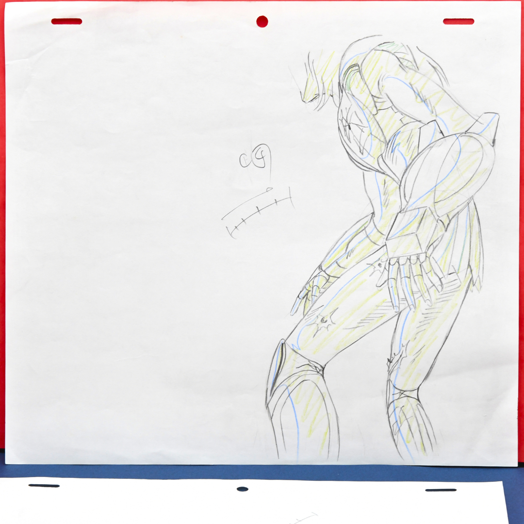 Saint Seiya – Hyoga – original animation production artwork – detail 8