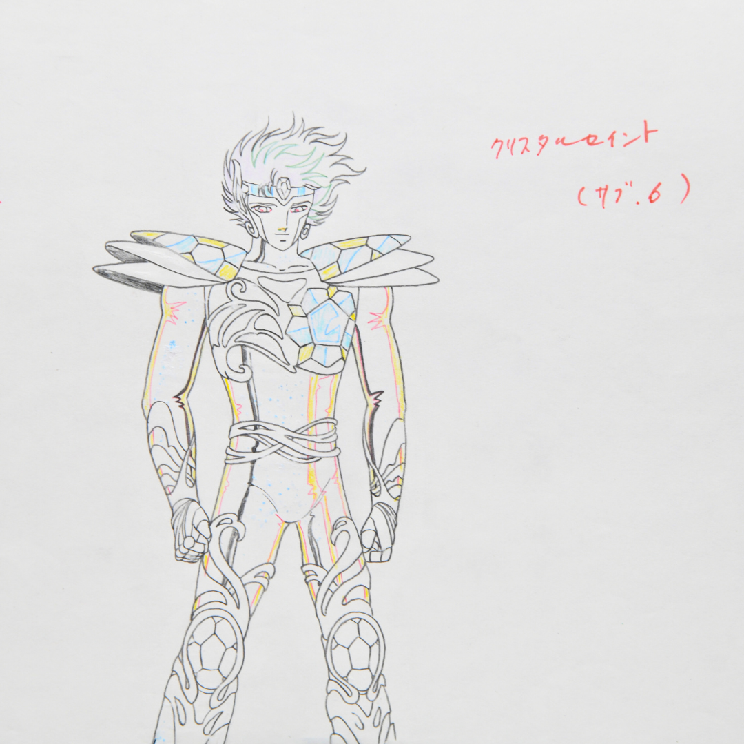 Saint Seiya – Crystal Saint and Kraken Isaac – original animation production artwork – detail 10