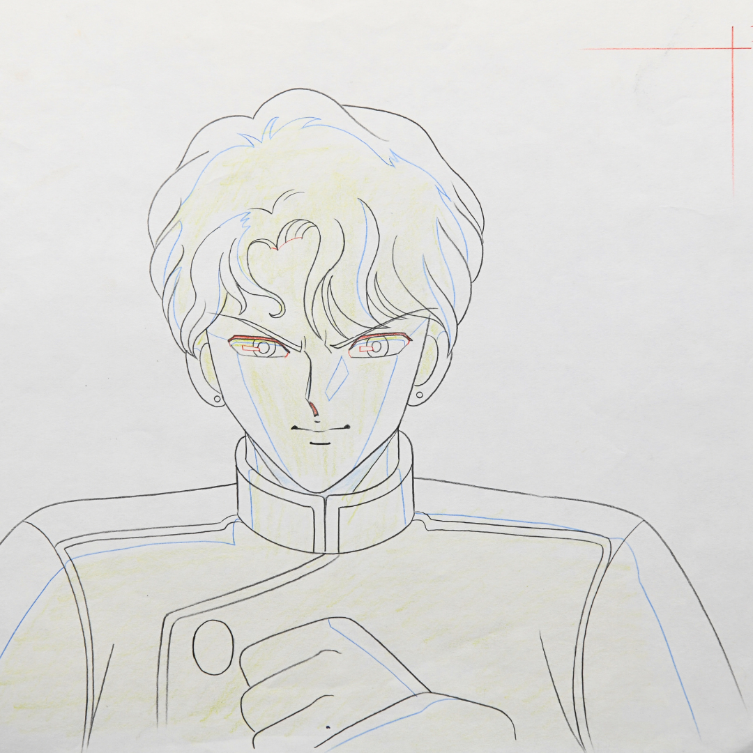 Sailor Moon – King Jadeite – original animation production artwork – detail 3