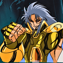 Load image into Gallery viewer, Saint Seiya - Saga Gemini Saint Stunning - Original Anime Production Cel and Douga ep. 73