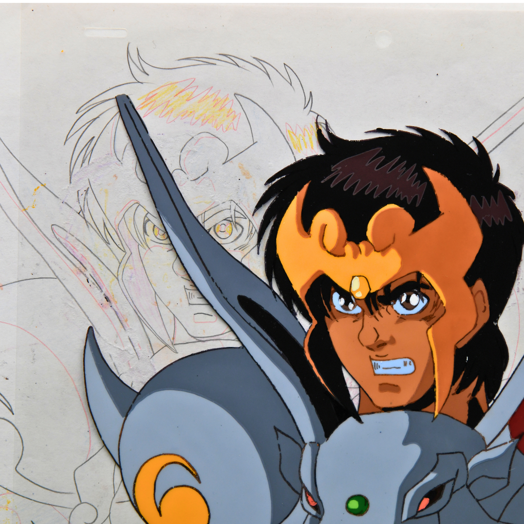 Shurato: The Legend of the Heavenly Sphere – Shurato Hidaka During Battle – original animation production artwork – detail 8