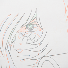 Load image into Gallery viewer, Captain Harlock - Captain Harlock Close Up - Original Production Anime Cel + Douga + Original Background and Studio Envelope