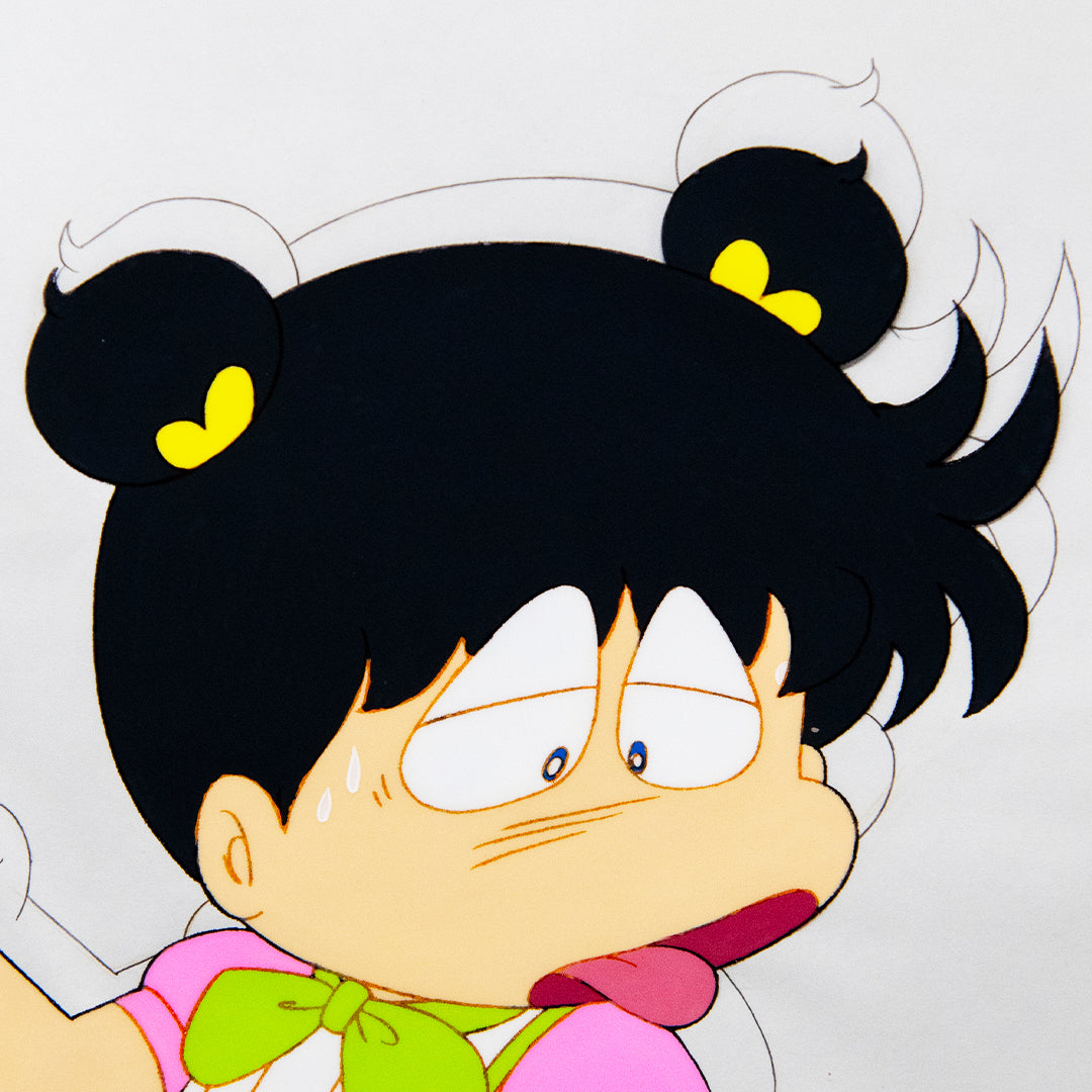 Asari-chan – Drinking Coffee – original animation production artwork – detail 4