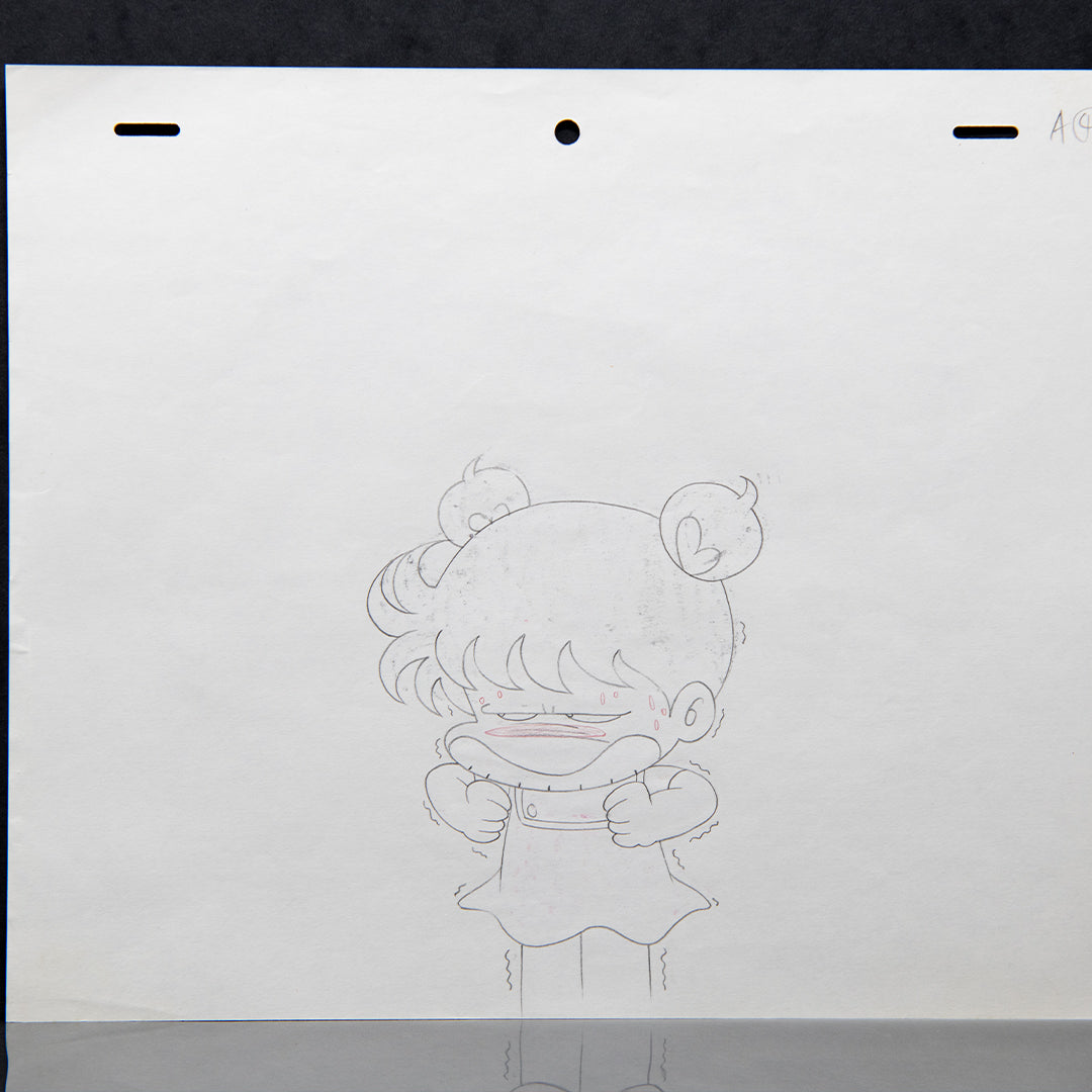 Asari-chan – Asari Losing It – original animation production artwork – detail 6