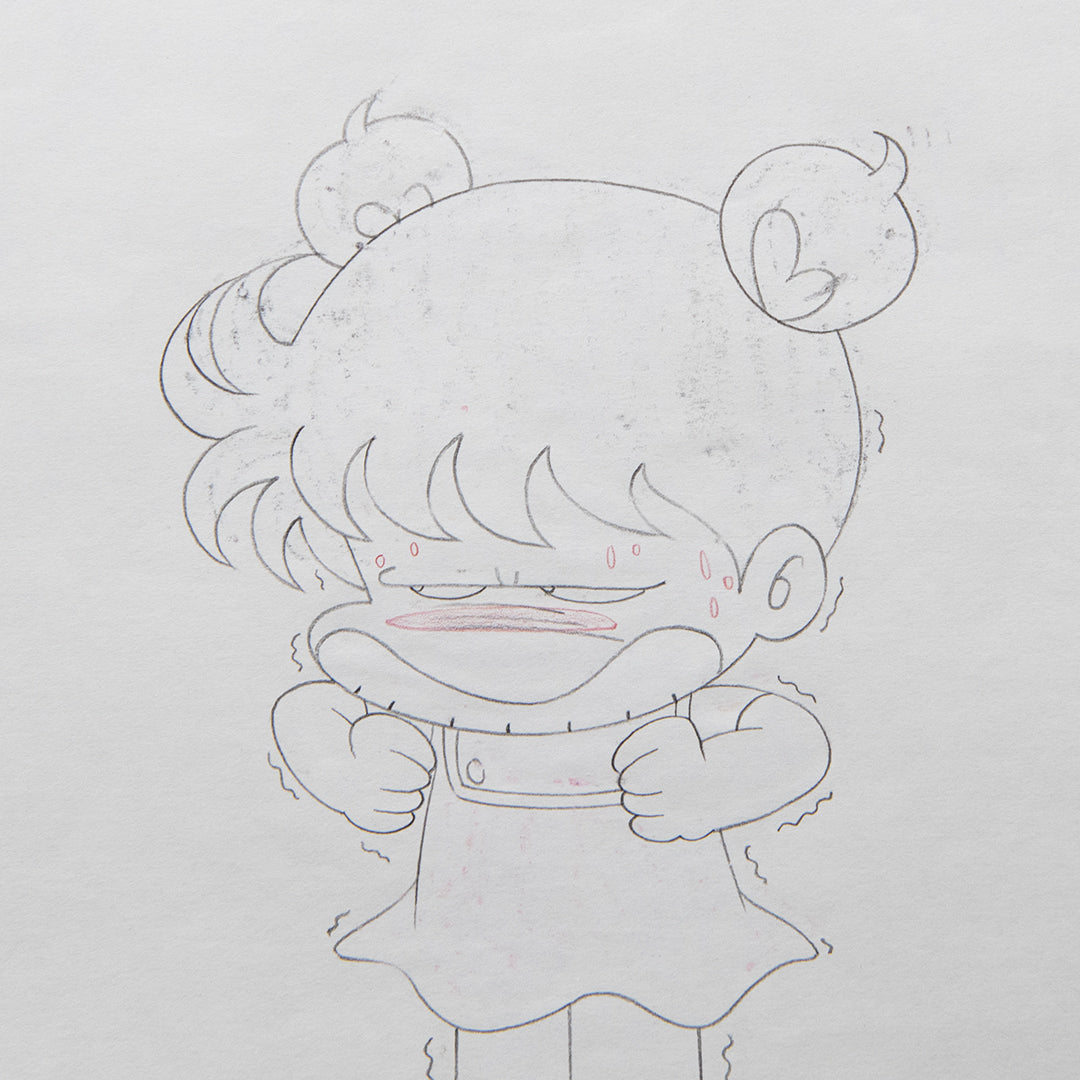 Asari-chan – Asari Losing It – original animation production artwork – detail 5
