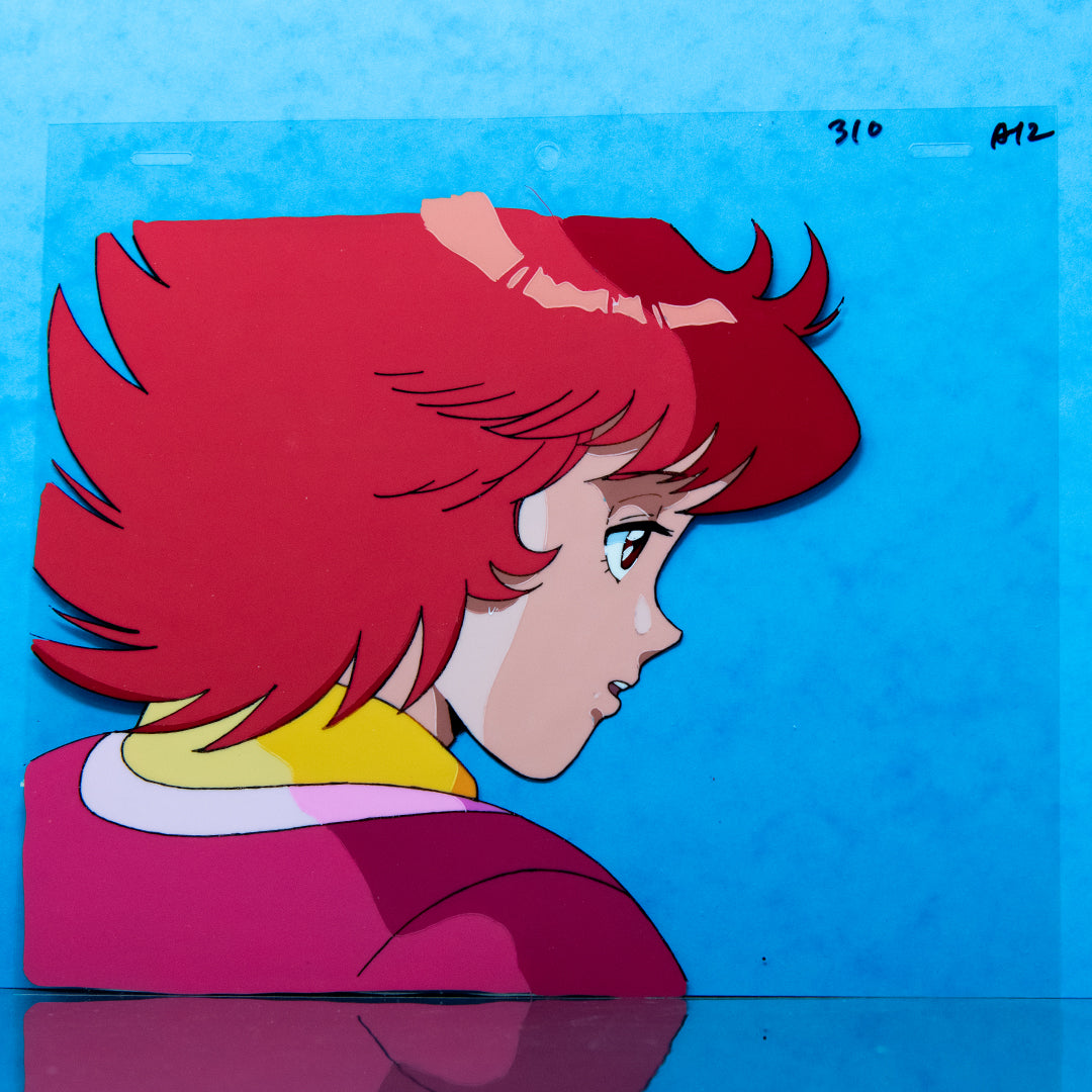 Blue Sonnet – Lan Komatsuzaki Portrait – original animation production artwork – detail 5