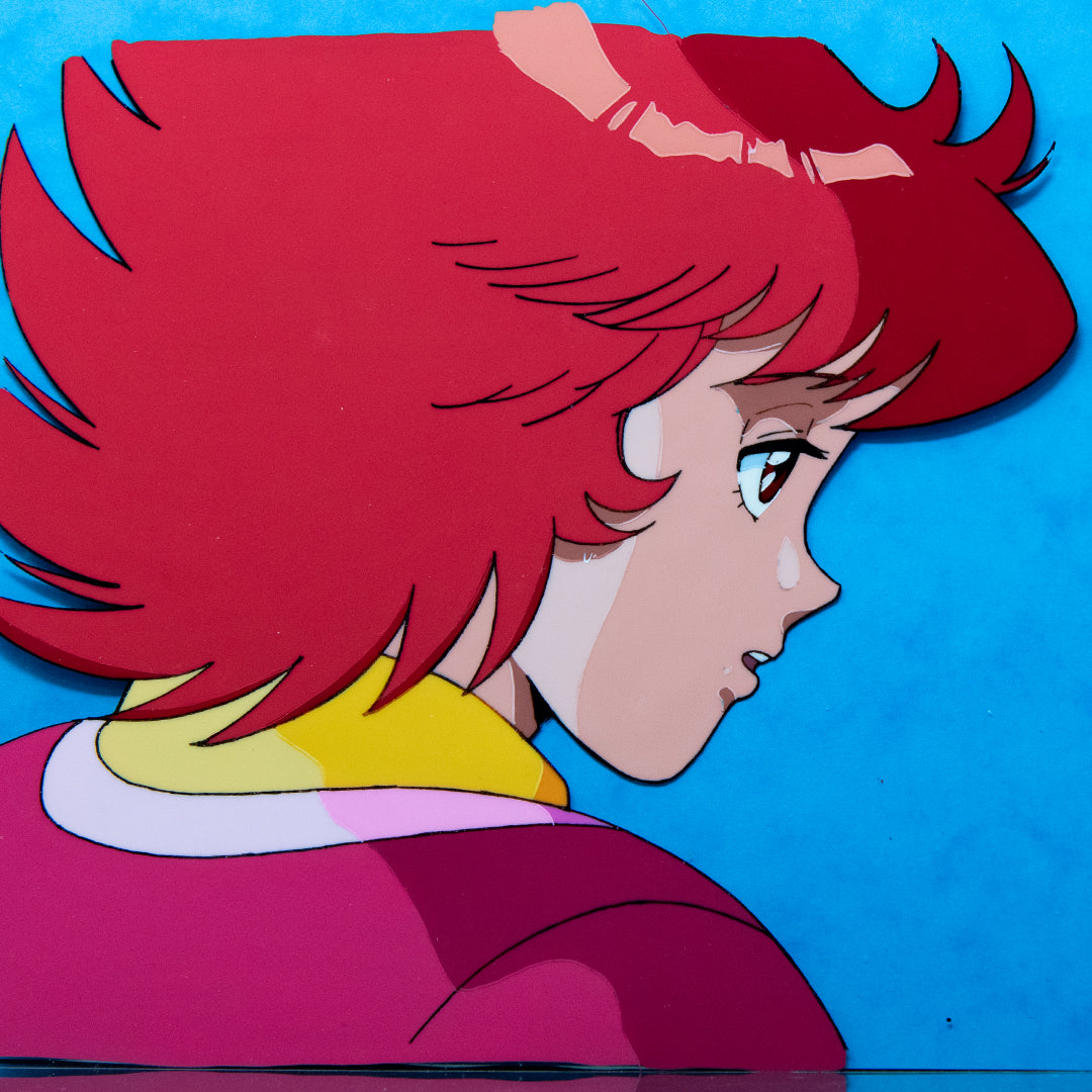 Akai Kiba Blue Sonnet - Lan Komatsuzaki Portrait - Original Production Cel  Anime