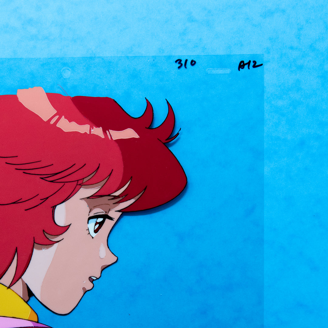 Blue Sonnet – Lan Komatsuzaki Portrait – original animation production artwork – detail 2
