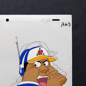 Battle Ball - Go-Q-Choji Ikkiman- The Coach - Original Production Cel Anime + Douga Stuck