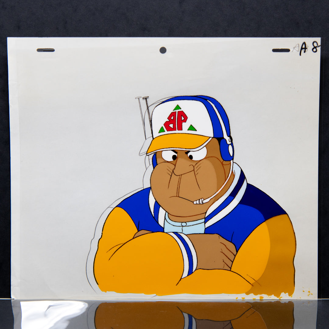 Battle Ball - Go-Q-Choji Ikkiman- The Coach - Original Production Cel Anime + Douga Stuck