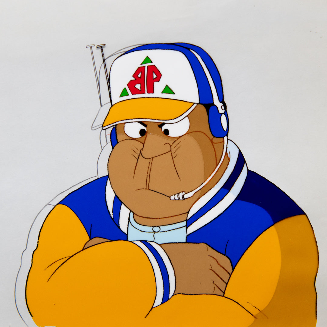 Battle Ball - Go-Q-Choji Ikkiman- The Coach - Original Production Cel Anime + Douga Stuck