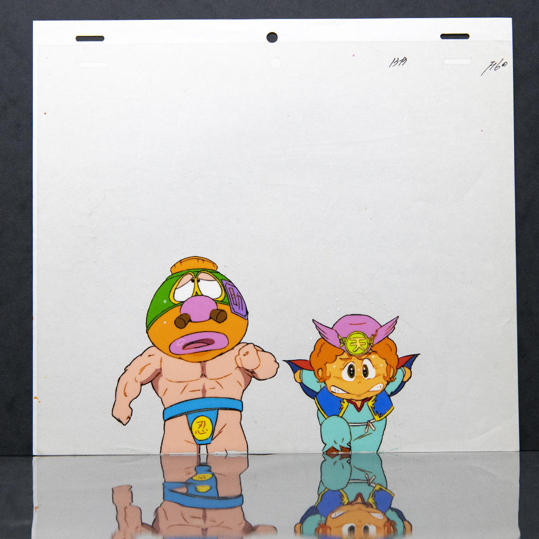 Bikkuriman – Funny Pair – original animation production artwork – detail 4