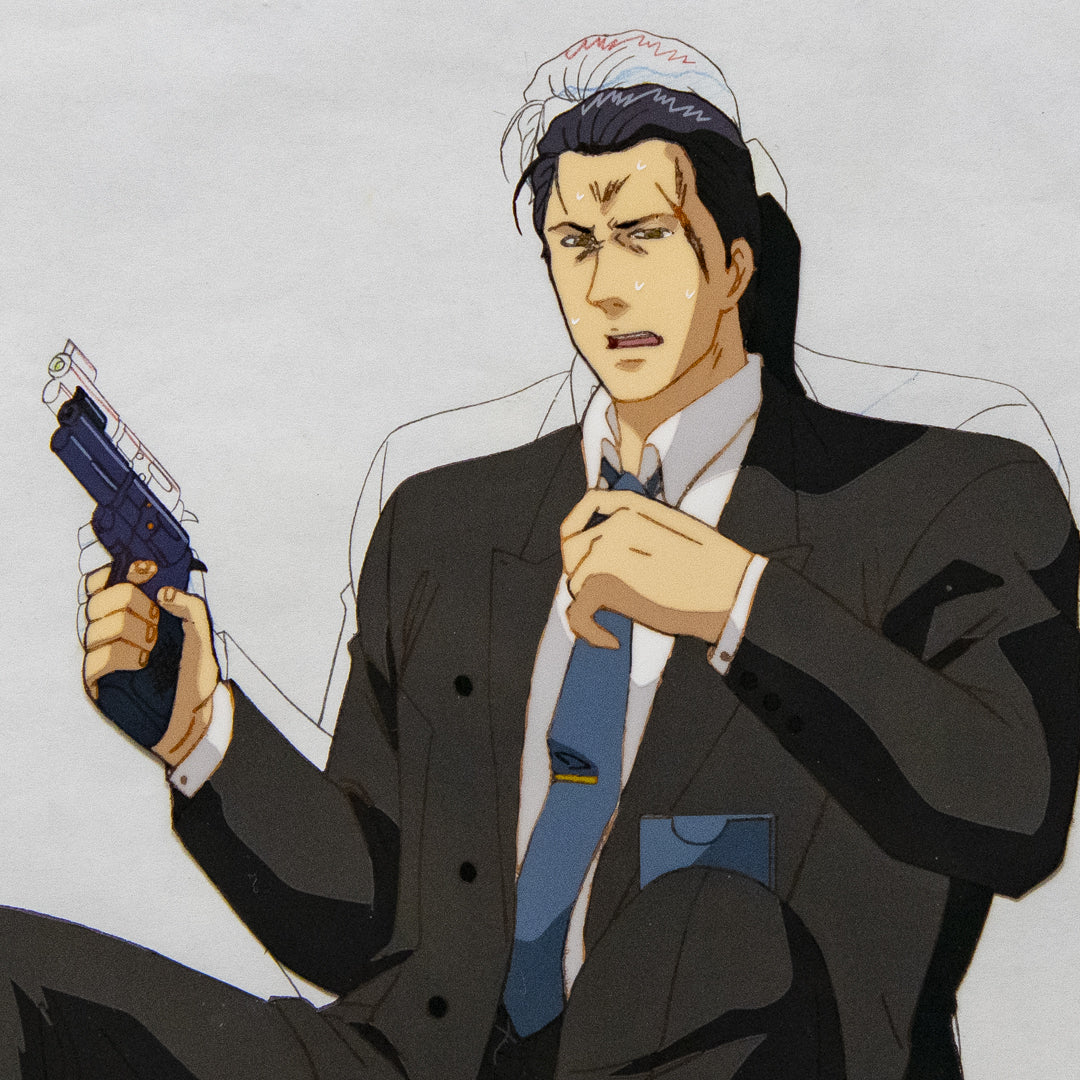 City Hunter – Jack Douglas Shot – original animation production artwork