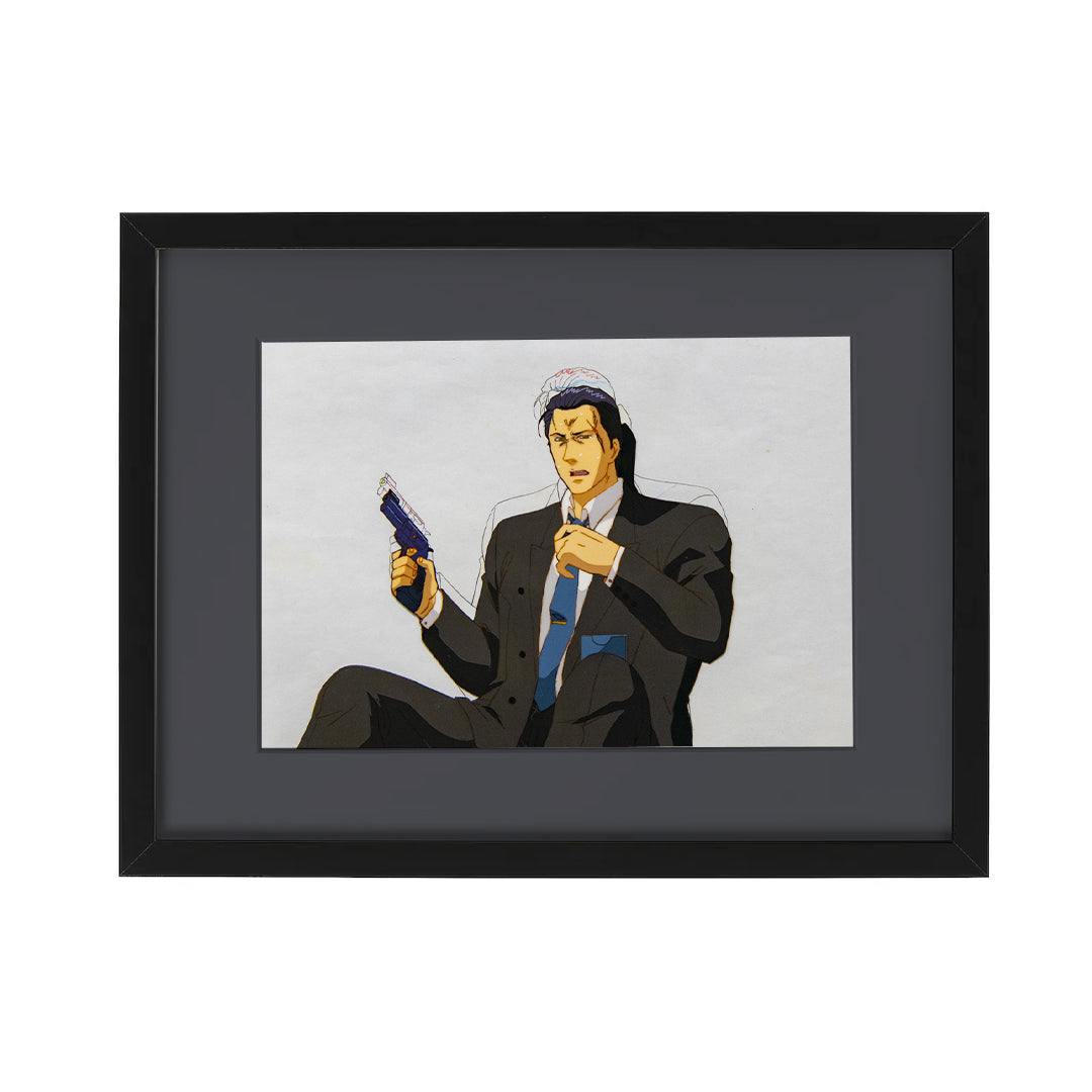 City Hunter – Jack Douglas Shot – original animation production artwork – detail 4