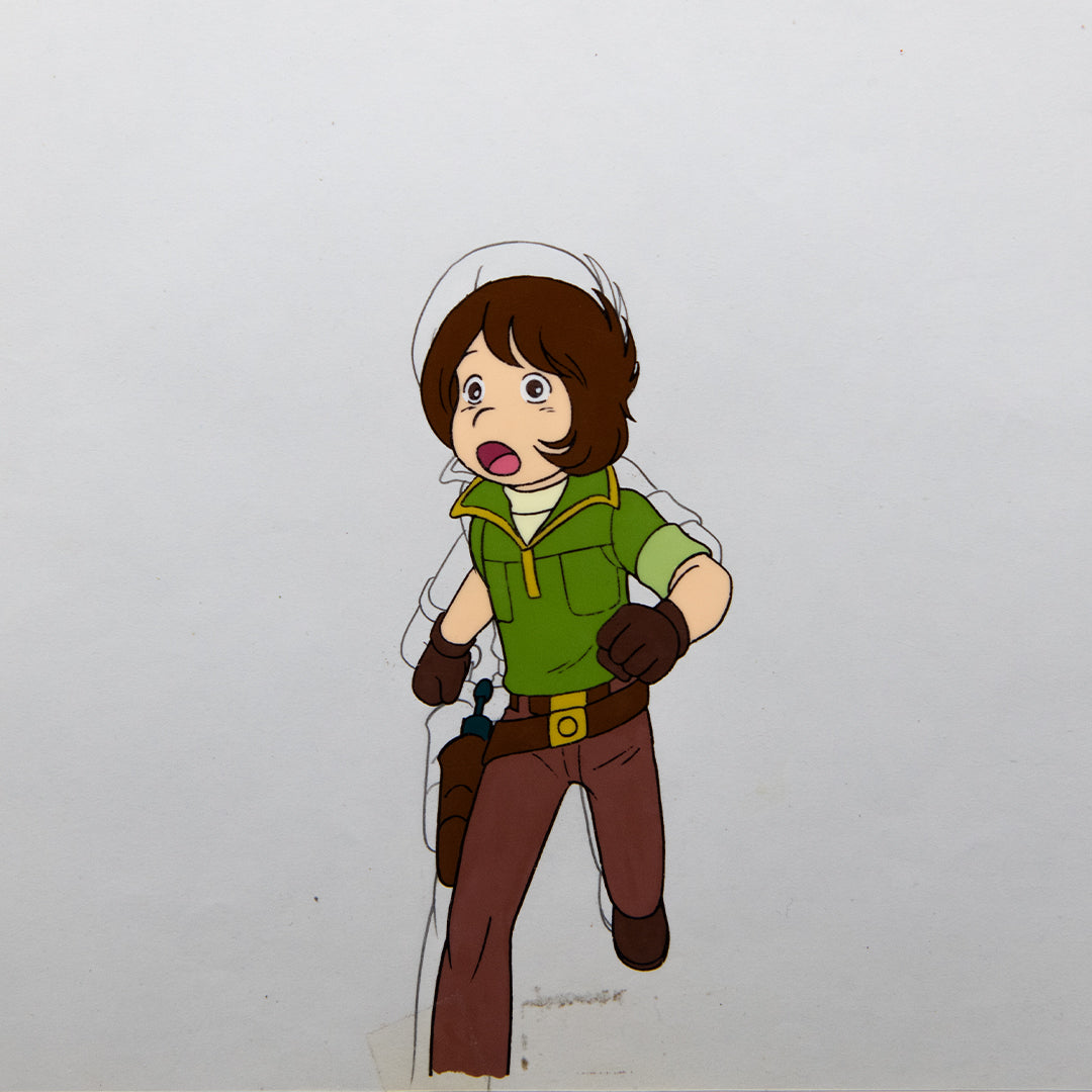 Captain Harlock – Tadashi Daiba Running – original animation production artwork – detail 3