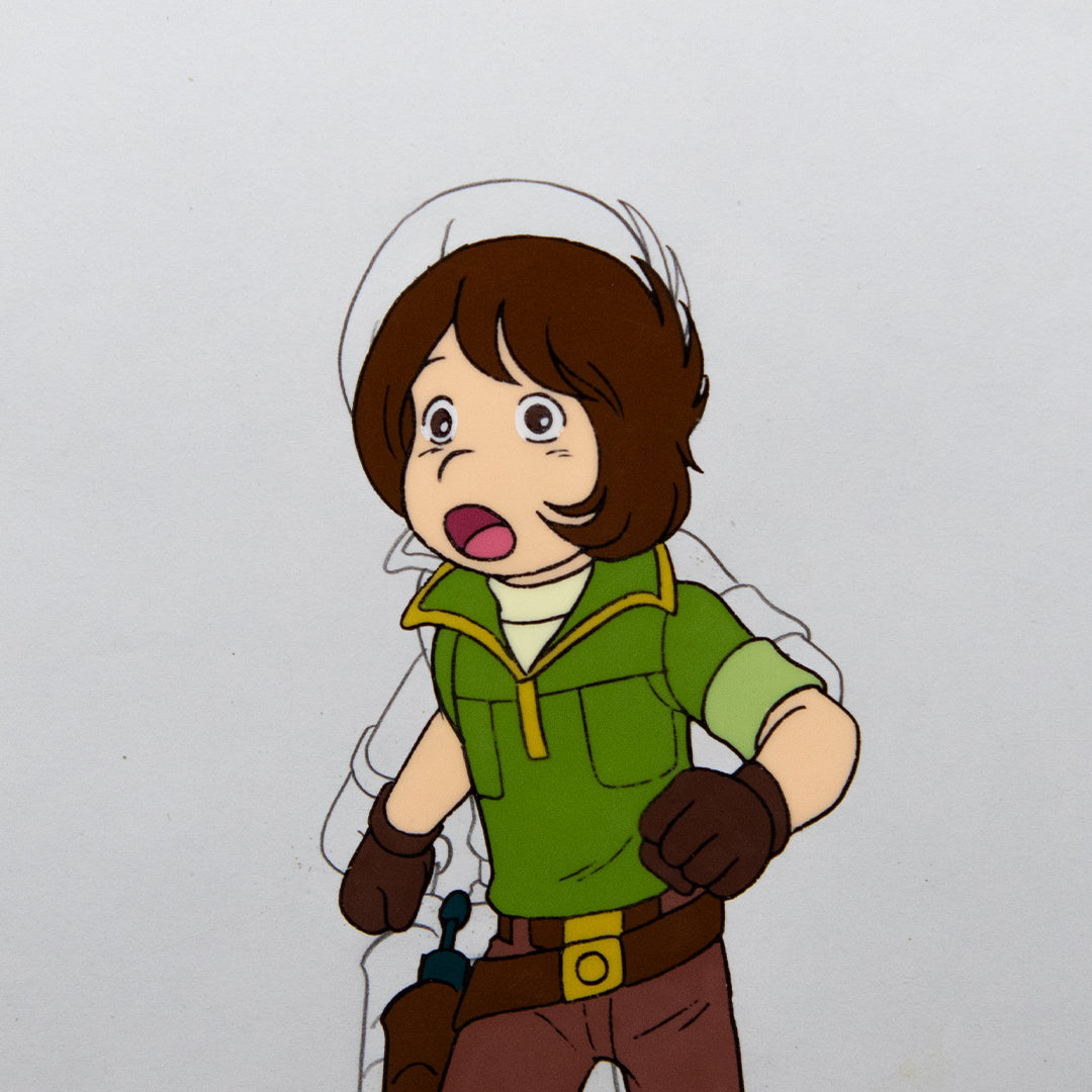 Captain Harlock – Tadashi Daiba Running – original animation production artwork