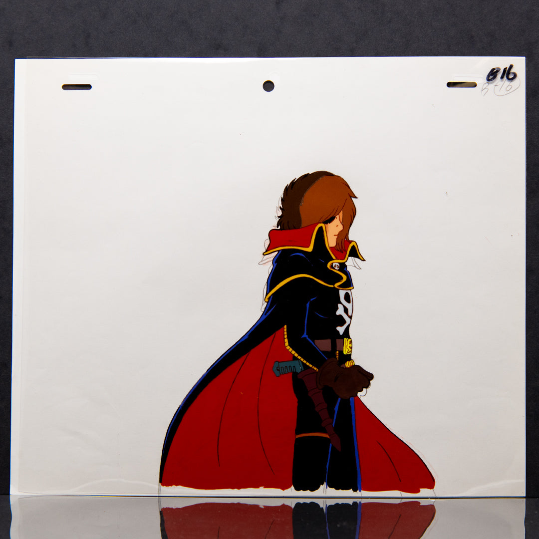 Captain Harlock - Captain Harlock American shot - Original Production Anime Cel + Douga Stuck