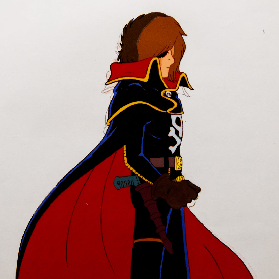 Captain Harlock - Captain Harlock American shot - Original Production Anime Cel + Douga Stuck