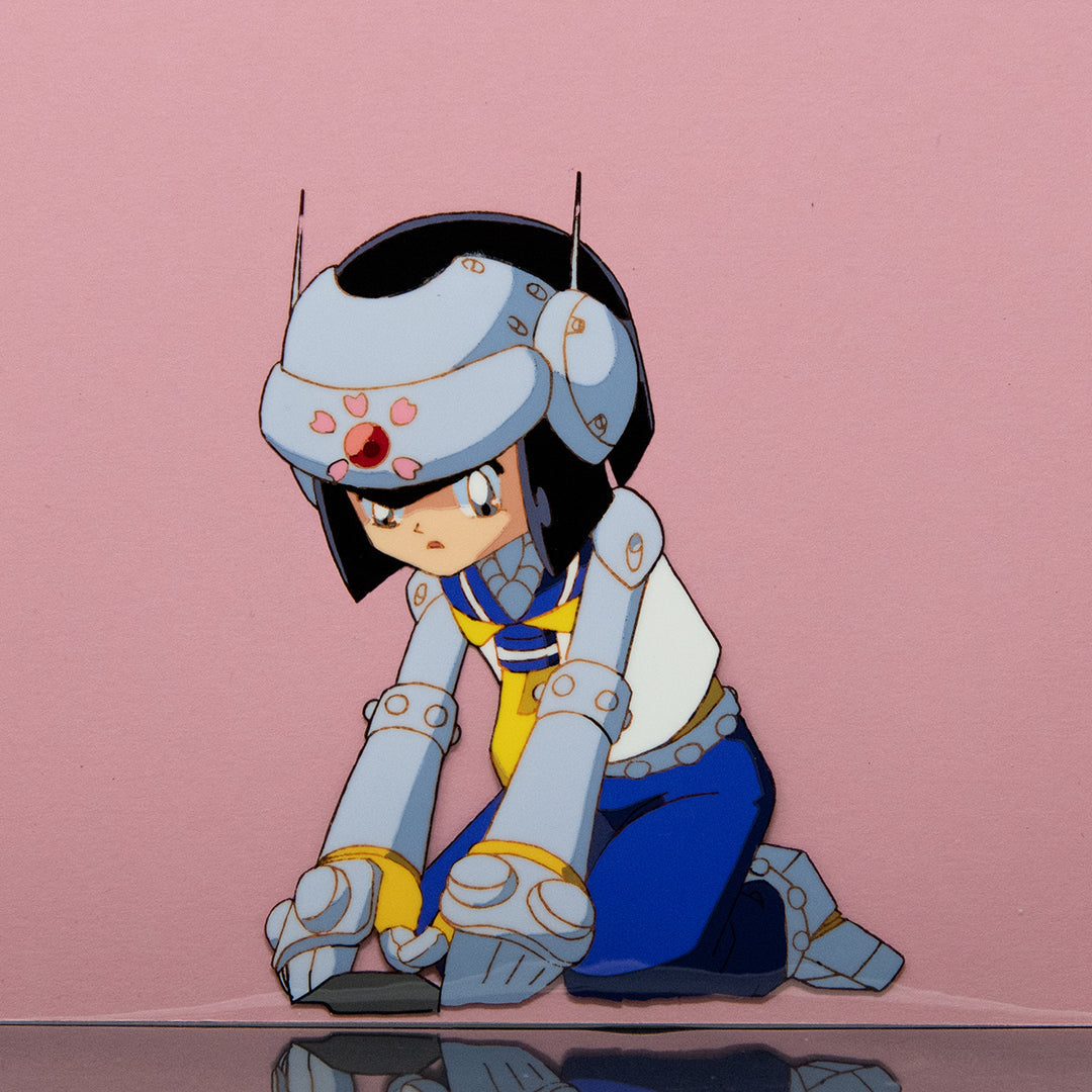 Charge! Papparatai – Robot Girl – original animation production artwork