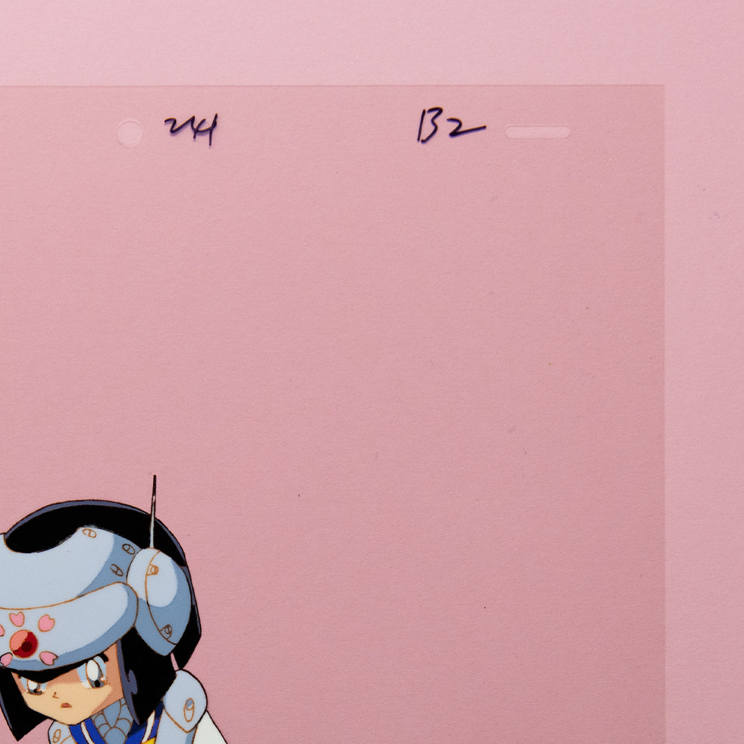 Charge! Papparatai – Robot Girl – original animation production artwork – detail 2