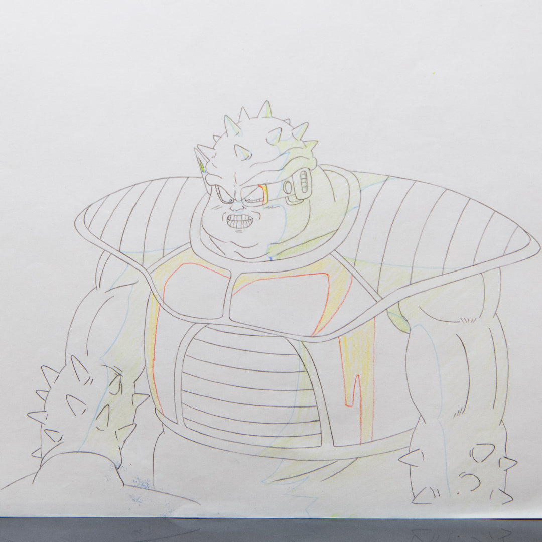 Dragon Ball Z – Dodoria – original animation production artwork – detail 6