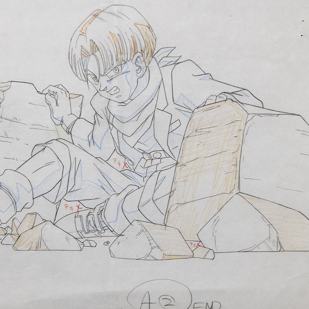 Dragon Ball GT – Trunks – original animation production artwork