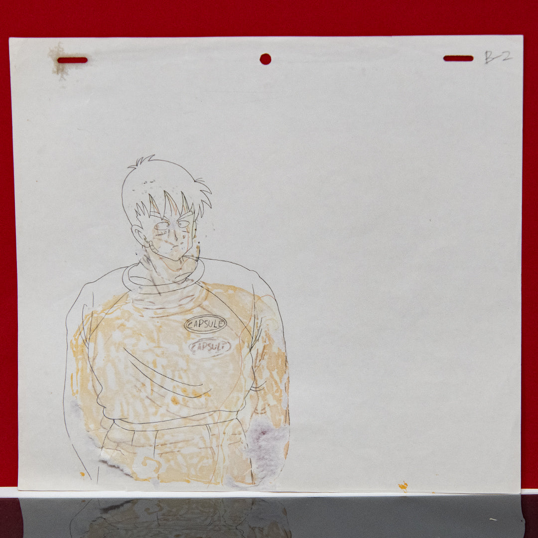 Dragon Ball Z – Yamcha – original animation production artwork – detail 3