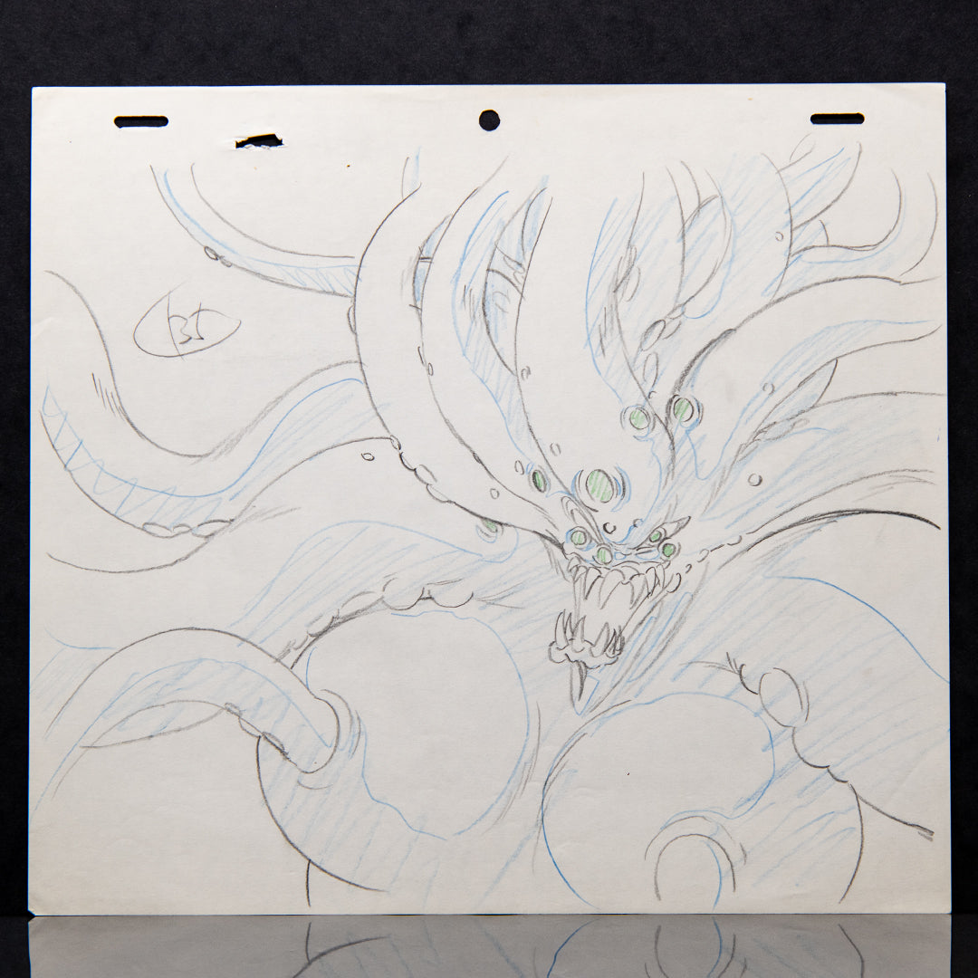 Devilman OVA – Original Production Douga Set (18 Drawings) – original animation production artwork – detail 4