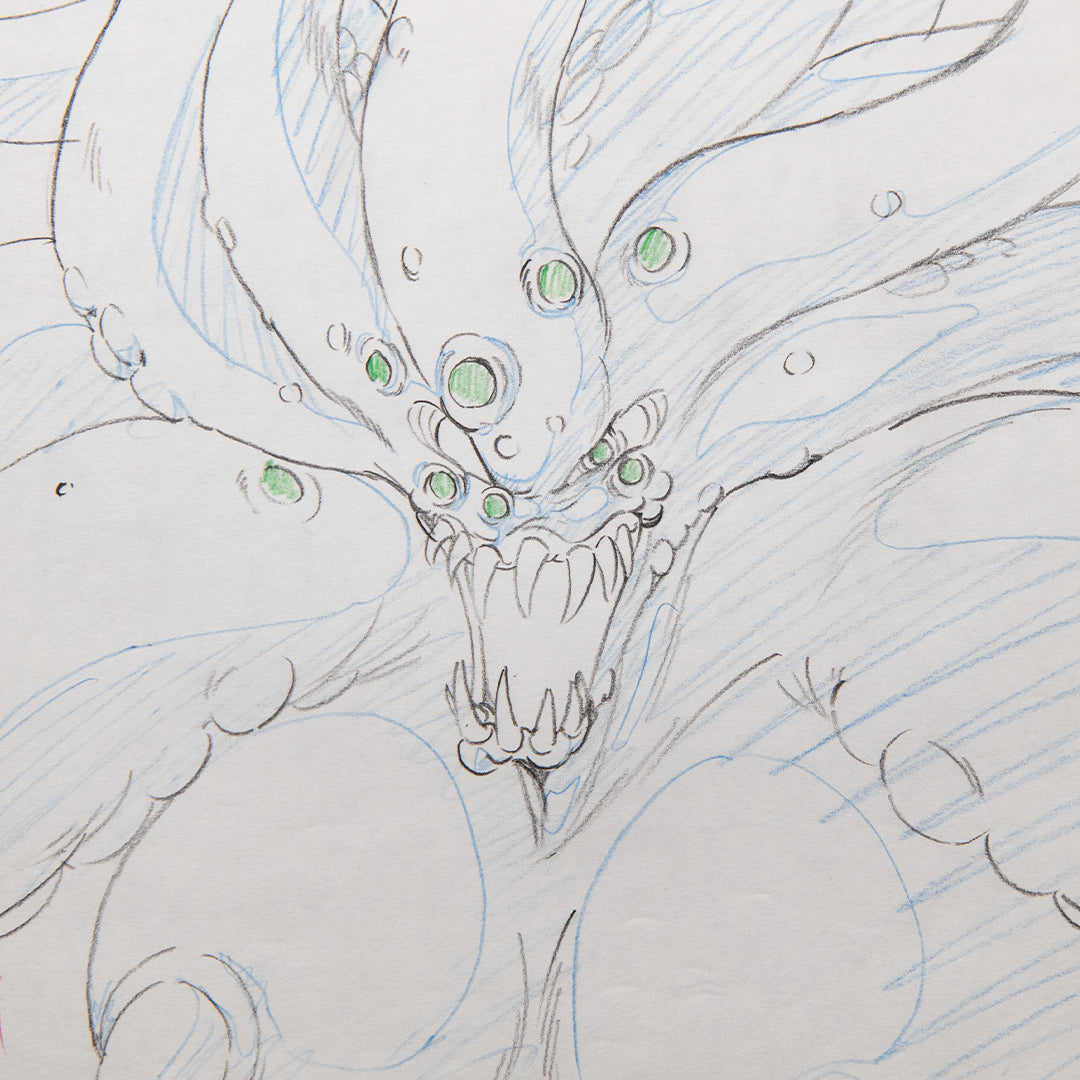 Devilman OVA – Original Production Douga Set (18 Drawings) – original animation production artwork – detail 3