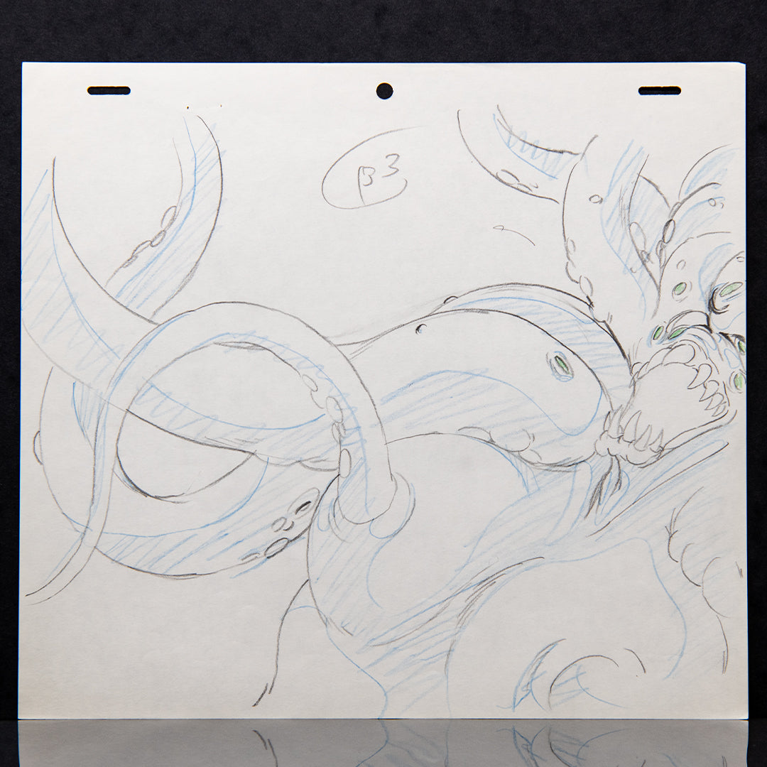 Devilman OVA – Original Production Douga Set (18 Drawings) – original animation production artwork – detail 11
